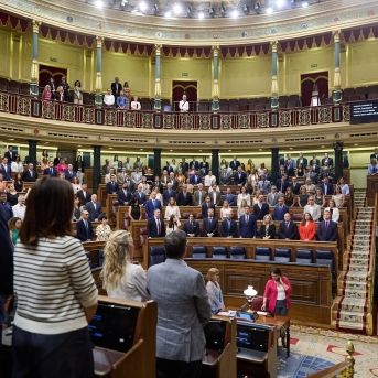 Hemiciclo durante el pleno extraordinario en el Congreso de los diputados, a 8 de julio de 2025, en Madrid (España) | Jesús Hellín (Europa Press).