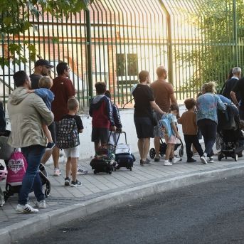 Vuelta al cole en un centro de Madrid en 2024. Fernando Sánchez/Europa Press.