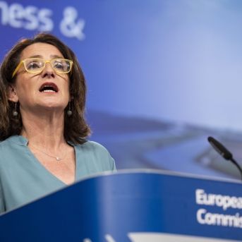 On 2 July 2025, Teresa Ribera, Executive Vice-President of the European Commission for a Clean, Just and Competitive Transition, and Wopke Hoekstra, European Commissioner for Climate, Net Zero and Clean Growth, give a press conference on the proposal for