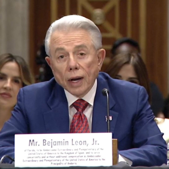 El Senado de EEUU confirma a Benjamín León como nuevo embajador de Trump en España