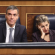 El presidente del Gobierno, Pedro Sánchez, y la vicepresidenta segunda y ministra de Trabajo y Economía Social, Yolanda Díaz, durante una sesión de control al Gobierno | Eduardo Parra (Europa Press).
