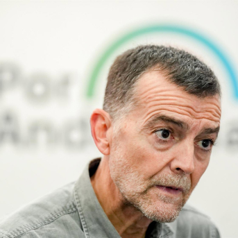 El coordinador federal de IU, Antonio Maíllo, en una entrevista concedida a Europa Press. MARÍA JOSÉ LÓPEZ/EUROPA PRESS