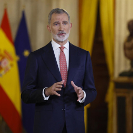 El Rey Felipe VI en su Mensaje de Navidad, 24 de diciembre de 2025. POOL