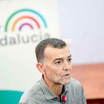 El coordinador federal de IU y candidato de Por Andalucía a la presidencia de la Junta, Antonio Maíllo, en una entrevista concedida a Europa Press. MARÍA JOSÉ LÓPEZ/EUROPA PRESS