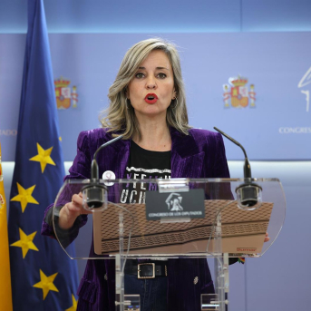 La portavoz del grupo parlamentario de Sumar, Verónica Martínez Barbero Alejandro Martínez Vélez - Europa Press