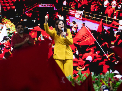 La candidata presidencial del partido hondureño LIBRE, Rixi Moncada PARTIDO LIBRE