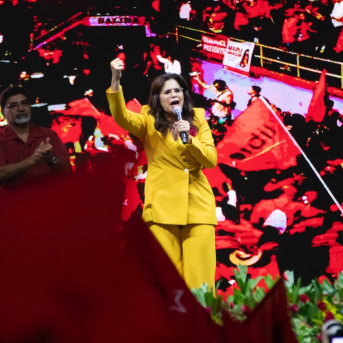 La candidata presidencial del partido hondureño LIBRE, Rixi Moncada PARTIDO LIBRE