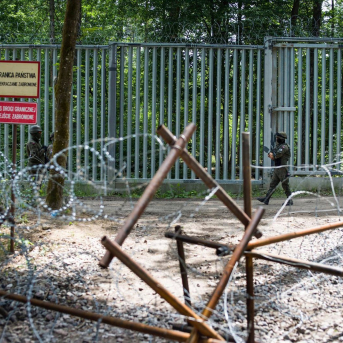 Zona de exclusión en la frontera entre Polonia y Bielorrusia. Europa Press/Contacto/Attila Husejnow