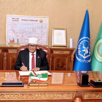 El presidente de la región separatista somalí de Somalilandia, Abdirahman Mohamed Abdulahi OFICINA DEL PRESIDENTE DE SOMALILANDIA