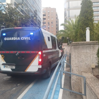 Furgón en la Audiencia Provincial de Madrid EUROPA PRESS