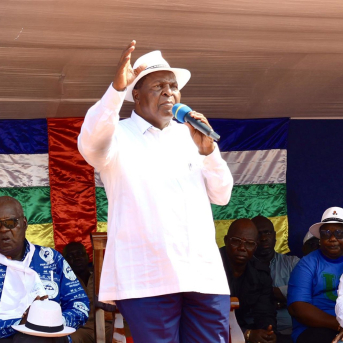 El presidente de República Centroafricana (RCA), Faustin-Archange Touadéra, durante un acto de campaña en la capital, Bangui, de cara a las elecciones generales del 28 de diciembre de 2025 (archivo) Europa Press/Contacto/Stringer