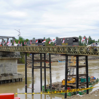El puente de emergencia Bailey, en Kuta Blang, Bireuen, Aceh, Indonesia Europa Press/Contacto/Muhammad Iqbal