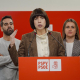 La secretaria general del PSPV-PSOE y ministra de Ciencia, Innovación y Universidades, Diana Morant (c), comparece en la sede PSPV-PSOE, a 29 de diciembre de 2025, en Valencia Jorge Gil - Europa Press