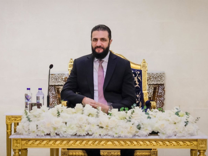 El presidente de transición de Siria, Ahmed al Shara PRESIDENCIA SIRIA