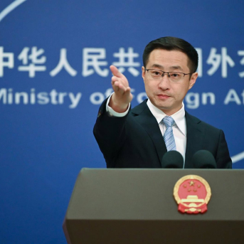 Lin Jian, portavoz de Asuntos Exteriores de China. Johannes Neudecker/dpa