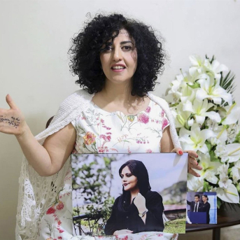 La activista iraní y Premio Nobel de la Paz en 2023, Narges Mohammadi -/Narges Foundation Archive/dpa