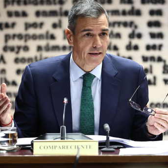 El presidente del Gobierno, Pedro Sánchez, comparece en la Comisión de Investigación sobre el 'caso Koldo', en el Senado, a 30 de octubre de 2025, en Madrid (España).  Eduardo Parra - Europa Press