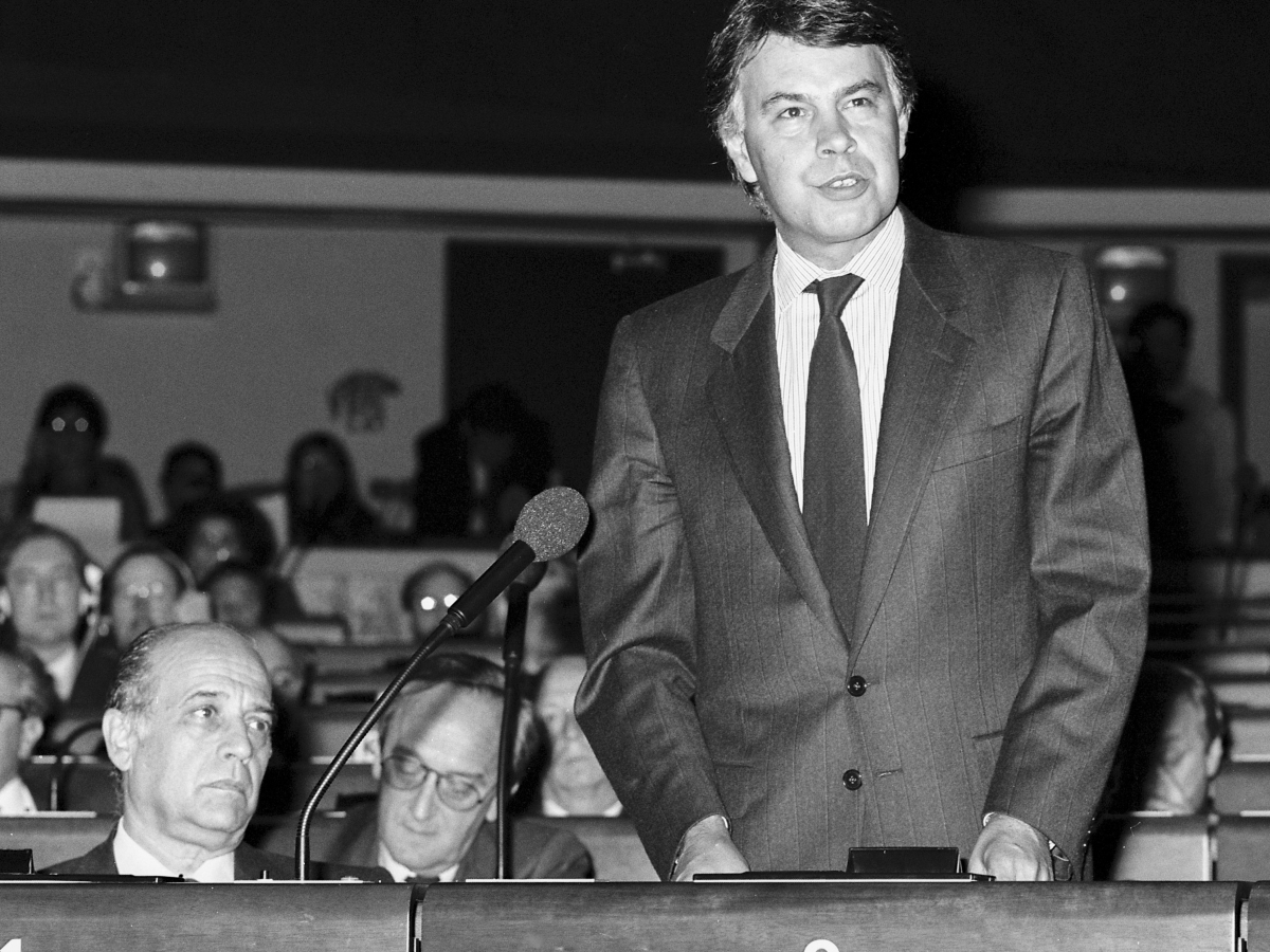 González en el Parlamento Europeo