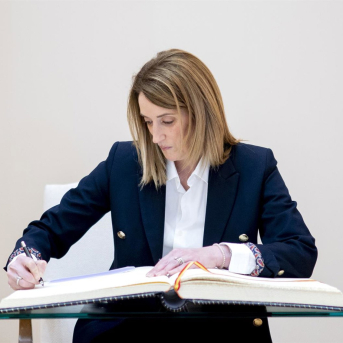 La presidenta del Parlamento Europeo, Roberta Metsola. Alberto Ortega - Europa Press