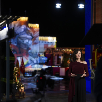 La presidenta de la Comunidad de Madrid, Isabel Díaz Ayuso, en su discurso de Fin de Año desde el parque de Bomberos de Alcalá de Henares COMUNIDAD DE MADRID
