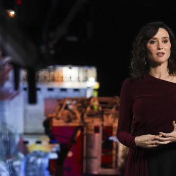 La presidenta de la Comunidad de Madrid, Isabel Díaz Ayuso, en su discurso de Fin de Año desde el parque de Bomberos de Alcalá de Henares COMUNIDAD DE MADRID