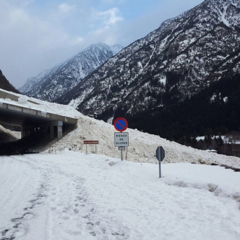 Alud en el valle de Benasque. GOBIERNO DE ARAGÓN. Alud en el valle de Benasque. GOBIERNO DE ARAGÓN.