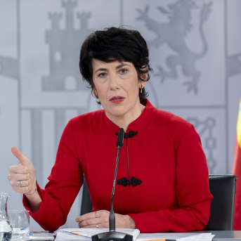 La ministra de Seguridad Social, Inclusión y Migraciones y nueva portavoz del Gobierno, Elma Saiz. Alberto Ortega/Europa Press.