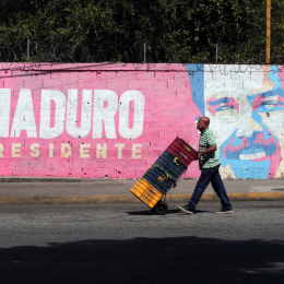 Mural con una imagen de Nicolás Maduro en Valencia, Carabobo (Venezuela) Europa Press/Contacto/Juan Carlos Hernandez