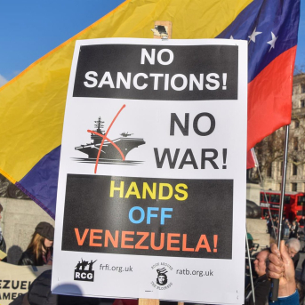 Manifestación contra la intervención de EEUU en Venezuela Europa Press/Contacto/Vuk Valcic