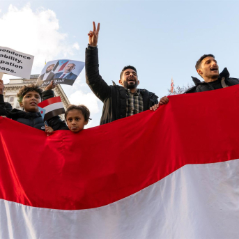 Manifestantes yemeníes piden en Londres la declaración de la independencia del sur de Yemen. Europa Press/Contacto/Andrea Domeniconi Manifestantes yemeníes piden en Londres la declaración de la independencia del sur de Yemen. Europa Press/Contacto/Andrea Domeniconi