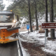 Quitanieves trabajando en Las Crucetillas. DIPUTACIÓN DE ALBACETE