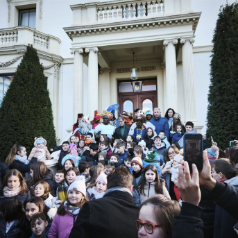 Los Reyes Magos han acudido esta mañana al Palacete de Gobierno EUROPA PRESS