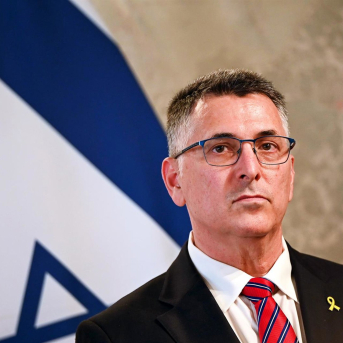 El ministro de Exteriores de Israel, Gideon Saar, durante una rueda de prensa en la capital de Austria, Viena, en julio de 2025 (archivo) Katharina Kausche/dpa