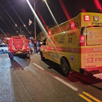 Atropello de un joven haredí en Jerusalén, a 6 de enero de 2026 MAGEN DAVID ADOM