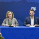 La  secretaria general del PP de Asturias, Beatriz Llaneza, y el presidente del PP de Asturias, Álvaro Queipo. PP DE ASTURIAS