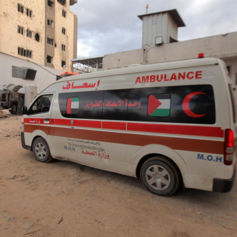 Ambulancia en Gaza Europa Press/Contacto/Hashem Zimmo Ambulancia en Gaza Europa Press/Contacto/Hashem Zimmo
