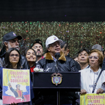 El presidente de Colombia, Gustavo Petro, en un acto público PRESIDENCIA DE COLOMBIA EN X