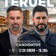 Cartel del acto de presentación de las candidaturas de Vox en las elecciones autonómicas de Aragón del 8F. VOX