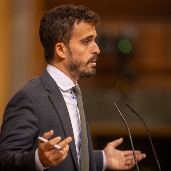 El portavoz nacional de Vivienda de Vox y diputado por Málaga en el Congreso, Carlos Hernández Quero. VOX