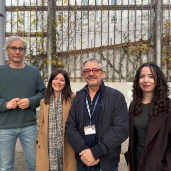 De izquierda a derecha, Francisco Valls Fonayet, Isabel Torrubia Pérez, Ángel Belzunegui Eraso y Anna Maria Sánchez Aragón, que forman parte del equipo investigador de la URV URV