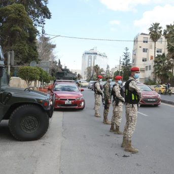Soldados de Jordania durante la pandemia de coronavirus -/petra/dpa