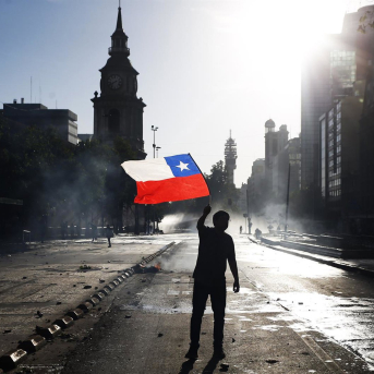 Bandera de Chile. Cristobal Escobar/Agencia Uno/dp / DPA