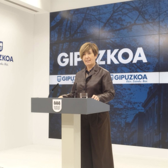 La portavoz de la Diputación de Gipuzkoa, Irune Berasaluze EUROPA PRESS