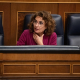 La vicepresidenta primera y ministra de Hacienda, María Jesús Montero, durante una sesión plenaria, en el Congreso de los Diputados, a 27 de noviembre de 2025, en Madrid (España). Fernando Sánchez - Europa Press