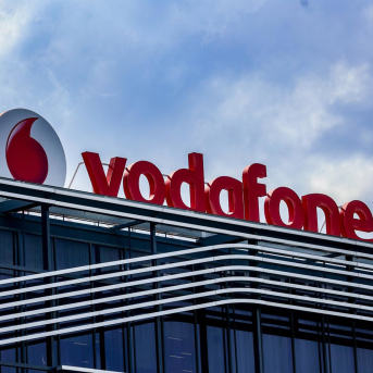 Fachada de la sede de Vodafone en Madrid, en Madrid (España) Ricardo Rubio - Europa Press