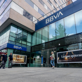 Una sucursal del BBVA, a 26 de septiembre de 2024, en Madrid (España).  Ricardo Rubio - Europa Press