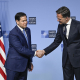 El secretario general de la OTAN, Mark Rutte, y el secretario de Estado de Estados Unidos, Marco Rubio (ARCHIVO) Wiktor Dabkowski/ZUMA Press Wire / DPA