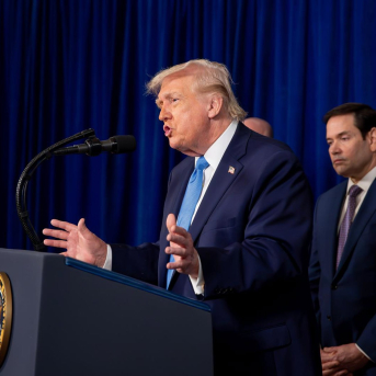 Donald Trump, presidente de EEUU. Nicole Combea - Pool via CNP / Zuma Press / Contac