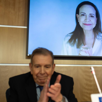 Imagen de archivo del Edmundo González y María Corina Machado Alejandro Martínez Vélez - Europa Press