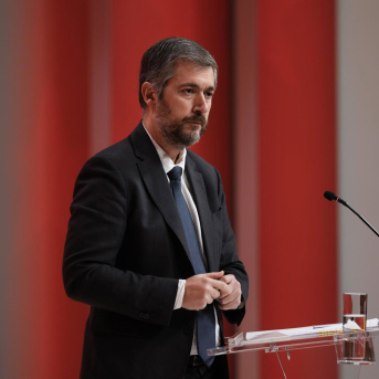 El consejero de Presidencia, Justicia y Administración Local de la Comunidad de Madrid, Miguel Ángel García Martín, en rueda de prensa posterior al Consejo de Gobierno COMUNIDAD DE MADRID